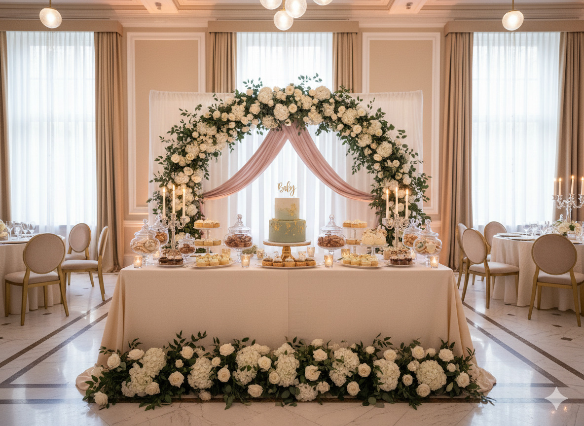 Baby shower event styling